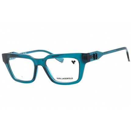 Karl Lagerfeld Unisex Eyeglasses - Blue Injected Propionate Rectangular | KL6152 400 ,
