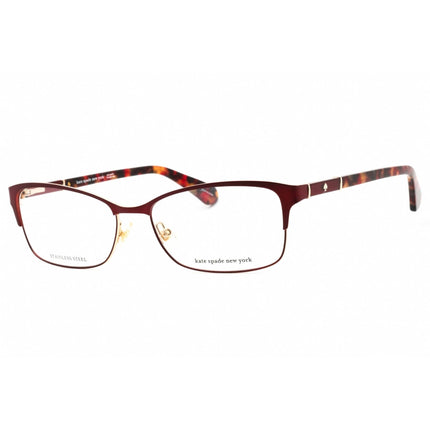 Kate Spade Women's Eyeglasses - Matte Brick Havana Metal Cat Eye | Laurianne 0AJH 00 ,