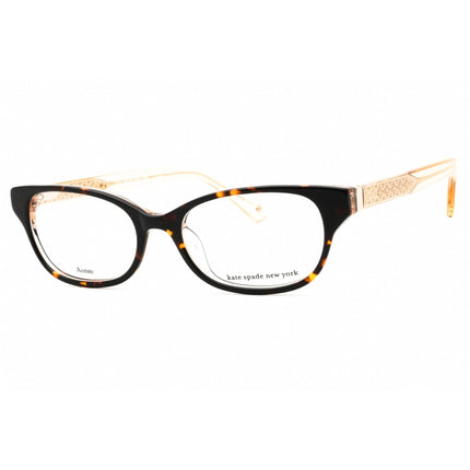 Kate Spade Women's Eyeglasses - Havana Plastic Cat Eye Full Rim Frame | Rainey 0086 00 ,