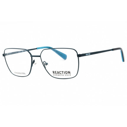 Kenneth Cole Reaction Men's Eyeglasses - Matte Blue Metal Square Frame | KC0868 091 ,