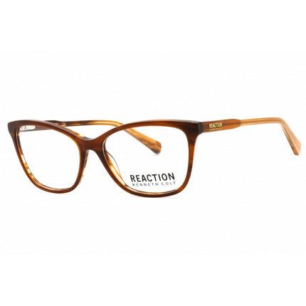 Kenneth Cole Reaction Women's Eyeglasses - Shiny Dark Brown Cat Eye Frame | KC0880 048 ,
