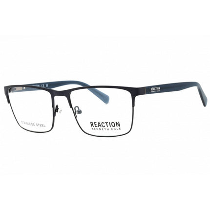 Kenneth Cole Reaction Men's Eyeglasses - Matte Blue Metal Square Frame | KC0935 091 ,