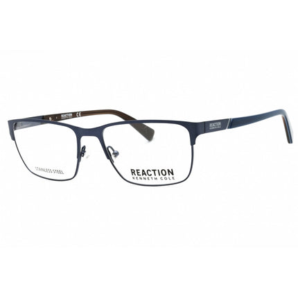 Kenneth Cole Reaction Men's Eyeglasses - Matte Blue Metal Rectangular | KC0937-N 091 ,