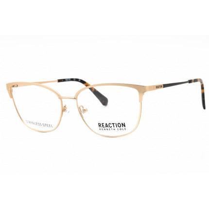 Kenneth Cole Reaction Women's Eyeglasses - Pale Gold Metal Cat Eye Frame | KC0957 032 ,