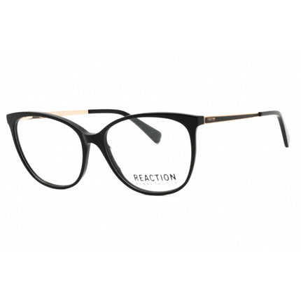 Kenneth Cole Reaction Women's Eyeglasses - Shiny Black Cat Eye Frame | KC0975 001 ,