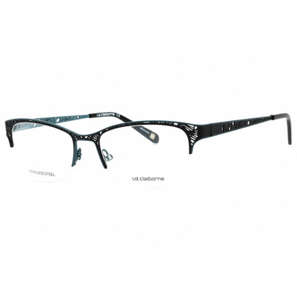 Liz Claiborne Women's Eyeglasses - Black Tea Cat Eye Half Rim Frame | L 645 0ETJ 00 ,