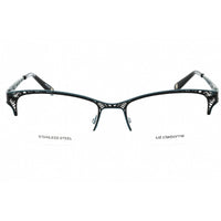 Liz Claiborne Women's Eyeglasses - Black Tea Cat Eye Half Rim Frame | L 645 0ETJ 00 ,