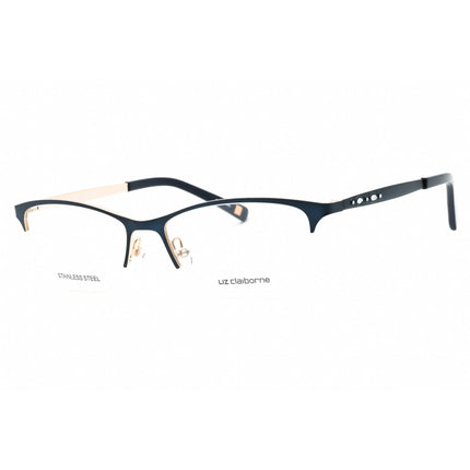 Liz Claiborne Women's Eyeglasses - Semi Matte Navy Cat Eye Half Rim | L 654 0E8W 00 ,