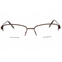 Liz Claiborne Women's Eyeglasses - 52mm Light Brown Half Rim Frame | L 662 0TUI 00 ,