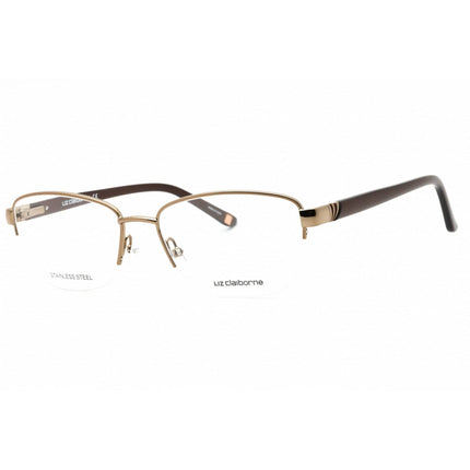 Liz Claiborne Women's Eyeglasses - 54mm Light Brown Half Rim Frame | L 662 0TUI 00 ,