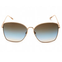 Longchamp Women's Sunglasses - Gold Metal Cat Eye Shape Full Rim Frame | LO117S 714 ,