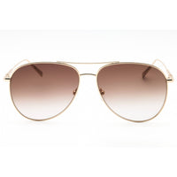 Longchamp Women's Sunglasses - Gold/Brown Metal Aviator Full Rim Frame | LO139S 718 ,