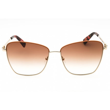 Longchamp Women's Sunglasses - Gold/Caramel Metal Cat Eye Full Rim Frame | LO153S 737 ,