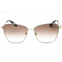 Longchamp Women's Sunglasses - Gold/Azure Metal Cat Eye Full Rim Frame | LO153S 734 ,