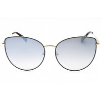 Longchamp Women's Sunglasses - Gold/Black Metal Cat Eye Full Rim Frame | LO158S 728 ,