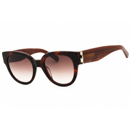 Longchamp Women's Sunglasses - Havana Acetate Cat Eye Full Rim Frame | LO733S 230 ,