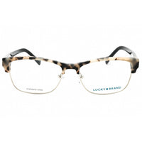 Lucky Brand Women's Eyeglasses - White Tortoise Metal Rectangular Frame | D228 0WHT ,