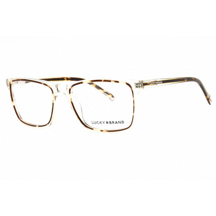 Lucky Brand Men's Eyeglasses - Crystal Acetate Square Shape Full Rim Frame | D416 0CRY ,