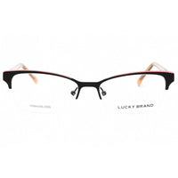 Lucky Brand Women's Eyeglasses - Black Metal Rectangular Half Rim Frame | VLBD126 0BLA ,