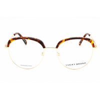 Lucky Brand Women's Eyeglasses - Gold/Havana Metal Round Full Rim Frame | VLBD129 0GOL ,