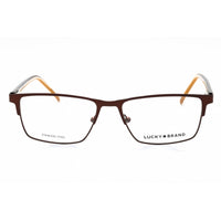 Lucky Brand Unisex Eyeglasses - Brown Metal Rectangular Full Rim Frame | VLBD316 0BRO ,