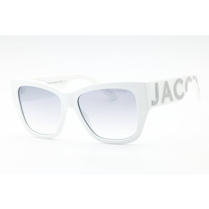 Marc Jacobs Women's Sunglasses - White Grey Cat Eye Full Rim | MARC 695/S 0HYM IC ,