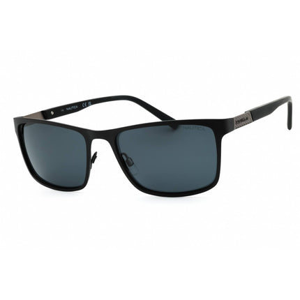 Nautica Men's Sunglasses - Matte Black Metal Rectangular Full Rim Frame | N5146S 005 ,