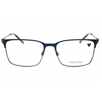 Nautica Men's Eyeglasses - Matte Navy Metal Rectangular Full Rim Frame | N7321 420 ,