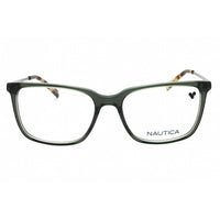 Nautica Men's Eyeglasses - Crystal Olive Acetate Square Full Rim Frame | N8173 325 ,