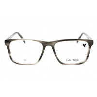 Nautica Men's Eyeglasses - Grey Horn Acetate Square Shape Full Rim Frame | N8178 031 ,