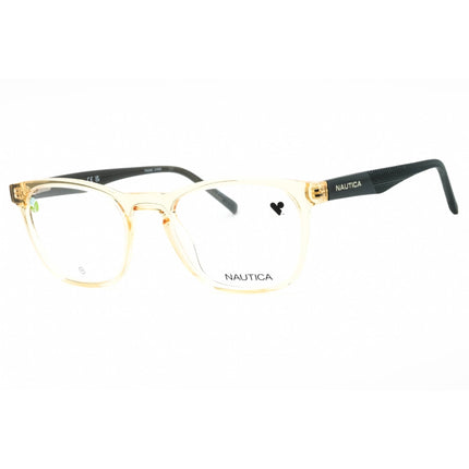 Nautica Men's Eyeglasses - Sand Crystal Injected Propionate Rectangular | N8188 205 ,
