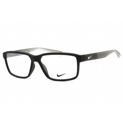Nike Men's Eyeglasses - Matte Black Plastic Rectangular Full Rim Frame | NIKE 7092 010 ,