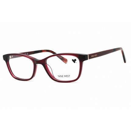Nine West Women's Eyeglasses - Crystal Burgundy Acetate Cat Eye Frame | NW5199 602 ,