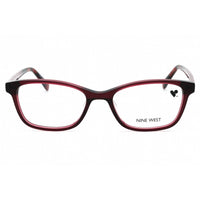Nine West Women's Eyeglasses - Crystal Burgundy Acetate Cat Eye Frame | NW5199 602 ,