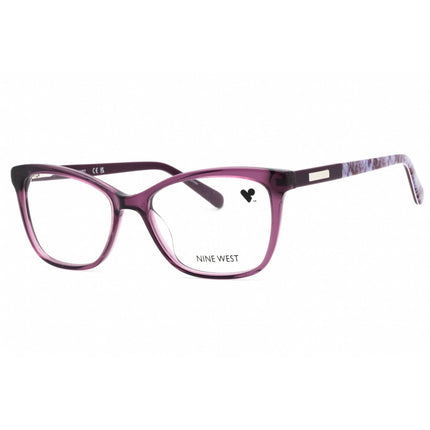Nine West Women's Eyeglasses - Crystal Plum Acetate Cat Eye Full Rim | NW5208 505 ,