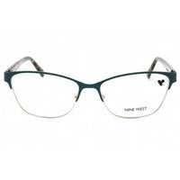 Nine West Women's Eyeglasses - Teal Metal Cat Eye Shape Full Rim Frame | NW8014 319 ,