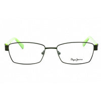 Pepe Jeans Men's Eyeglasses - Green Metal Rectangular Full Rim Frame | PJ1195 JARED C4 ,