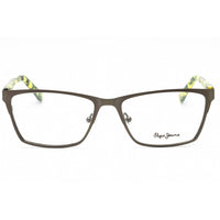 Pepe Jeans Women's Eyeglasses - Gunmetal Metal Rectangular Frame | PJ1224 ALISTAIR C8 ,