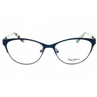Pepe Jeans Women's Eyeglasses - Blue Metal Cat Eye Shape Full Rim Frame | PJ1225 C4 ,
