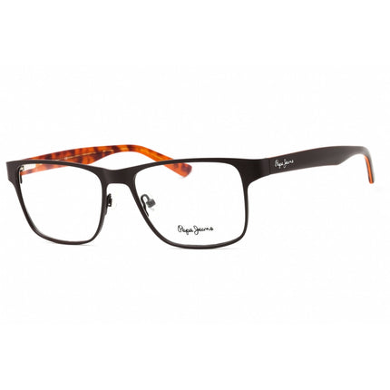 Pepe Jeans Men's Eyeglasses - Brown Metal Square Full Rim Frame | PJ1246 MELVIN C2 ,
