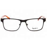 Pepe Jeans Men's Eyeglasses - Brown Metal Square Full Rim Frame | PJ1246 MELVIN C2 ,