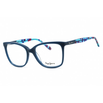 Pepe Jeans Women's Eyeglasses - Navy Plastic Cat Eye Shape Full Rim Frame | PJ3319 C4 ,