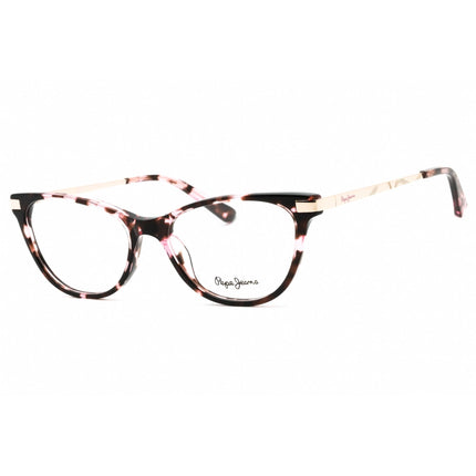 Pepe Jeans Women's Eyeglasses - Pink/Tortoise Plastic Cat Eye Full Rim | PJ3426 C2 ,