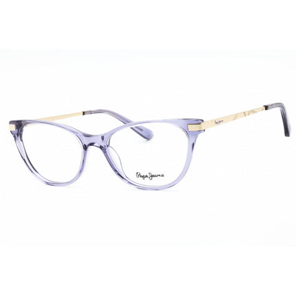 Pepe Jeans Women's Eyeglasses - Crystal Purple Cat Eye Full Rim Frame | PJ3426 C4 ,
