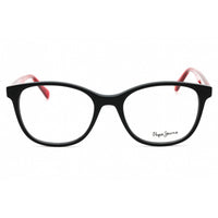 Pepe Jeans Women's Eyeglasses - Solid Black Plastic Square Full Rim Frame | PJ3513 001 ,
