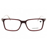 Salvatore Ferragamo Men's Eyeglasses - Opaline Wine Square Full Rim Frame | SF2977 653 ,