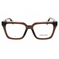 Salvatore Ferragamo Women's Eyeglasses - Transparent Dark Brown Full Rim | SF2985 207 ,