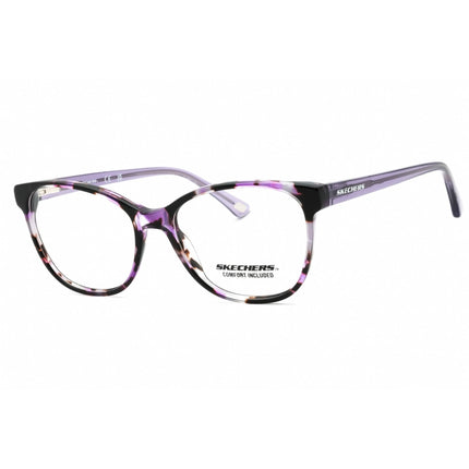 Skechers Women's Eyeglasses - Coloured Havana Cat Eye Full Rim Frame | SE2211 055 ,