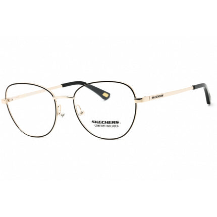 Skechers Women's Eyeglasses - Pink Gold Metal Cat Eye Full Rim Frame | SE2213 033 ,