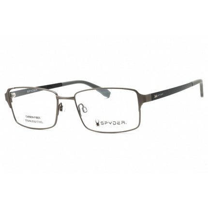 Spyder Men's Eyeglasses - Graphite Stainless Steel Rectangular Full Rim | SP4004 030 ,
